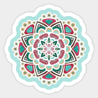 Paint Brush Mandala Sticker